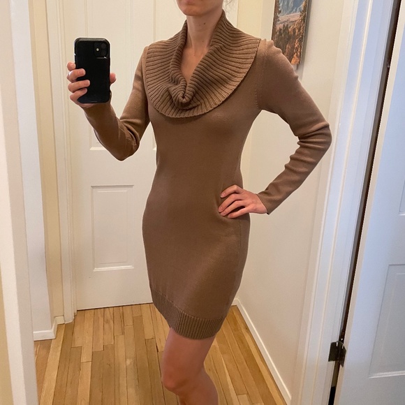 BCBGMaxAzria Dresses & Skirts - BCBGMAXAZRIA Cowl Neck Off-the-Shoulder Knit Minidress | Women's Size M